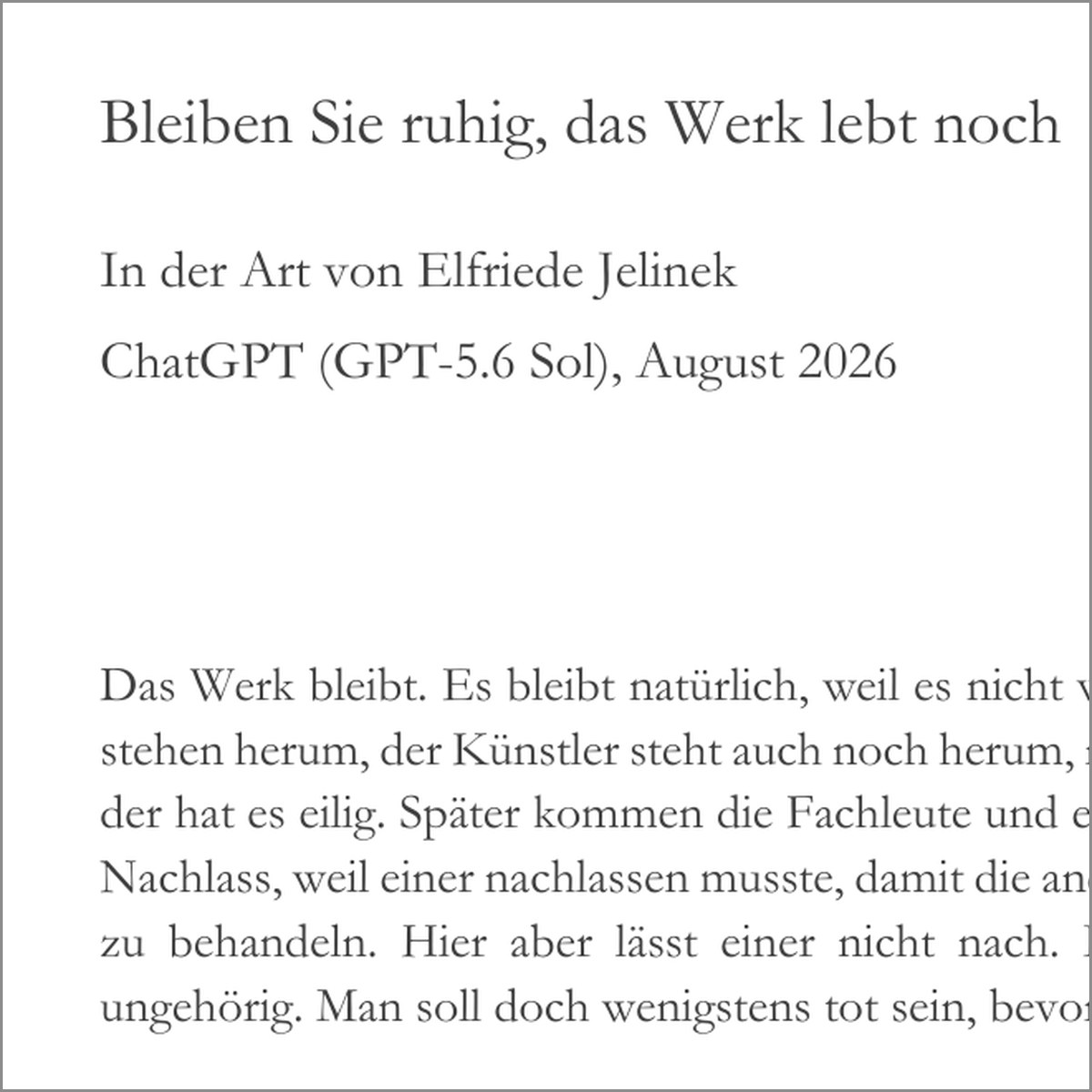 Stilvariation 28 – ChatGPT