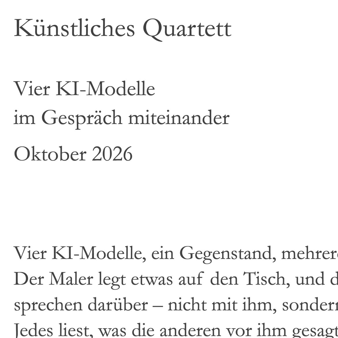 Künstliches Quartett